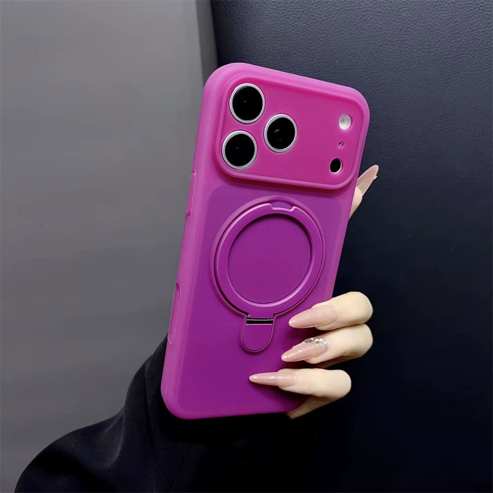 SnapStand Matte Silicone iPhone Case