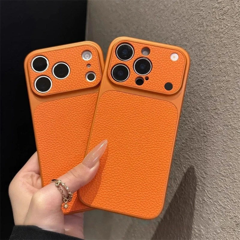 Premium Leather Texture iPhone Case