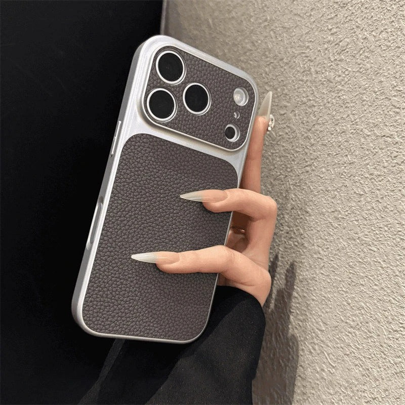 Premium Leather Texture iPhone Case