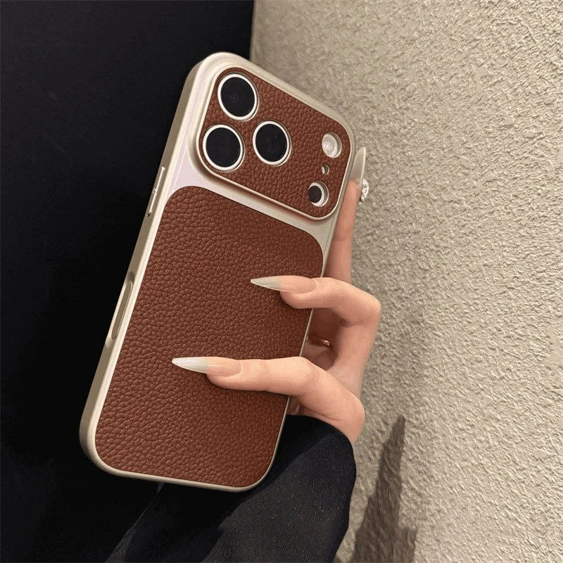 Premium Leather Texture iPhone Case