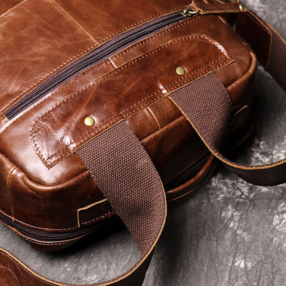 Apex Slim Traveler Genuine Leather Bag - Moderno Collections
