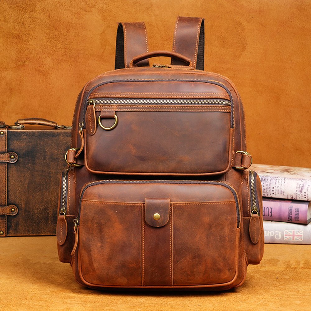 BreathCore Leather Backpack - Moderno Collections