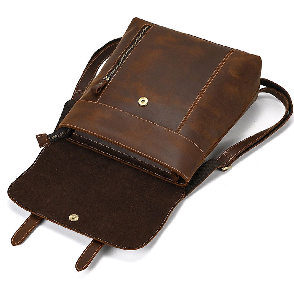 Brownstone Leather Backpack - Moderno Collections