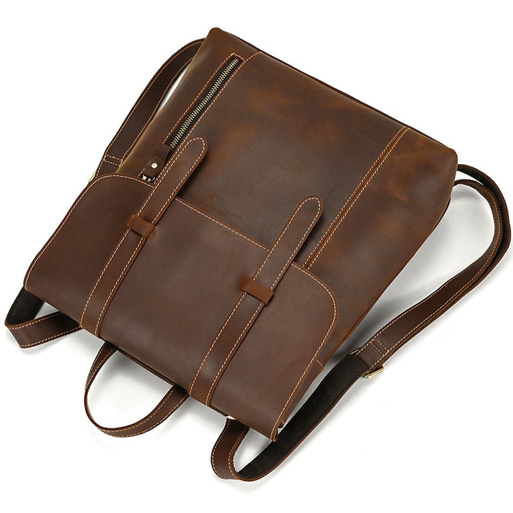 Brownstone Leather Backpack - Moderno Collections