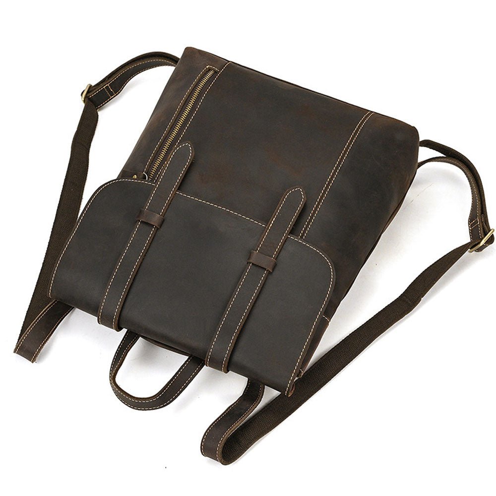 Brownstone Leather Backpack - Moderno Collections