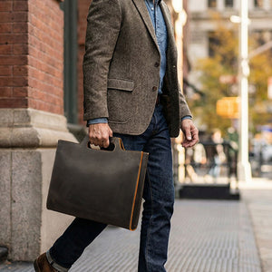 Thumbnail for CarryPoint Leather Business Briefcase - Moderno Collections