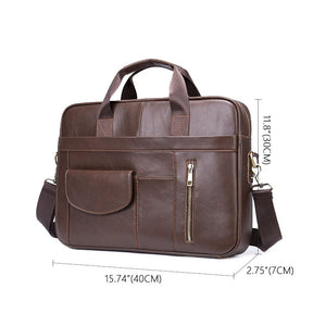 Thumbnail for CrossPath Leather Messenger Bag - Moderno Collections