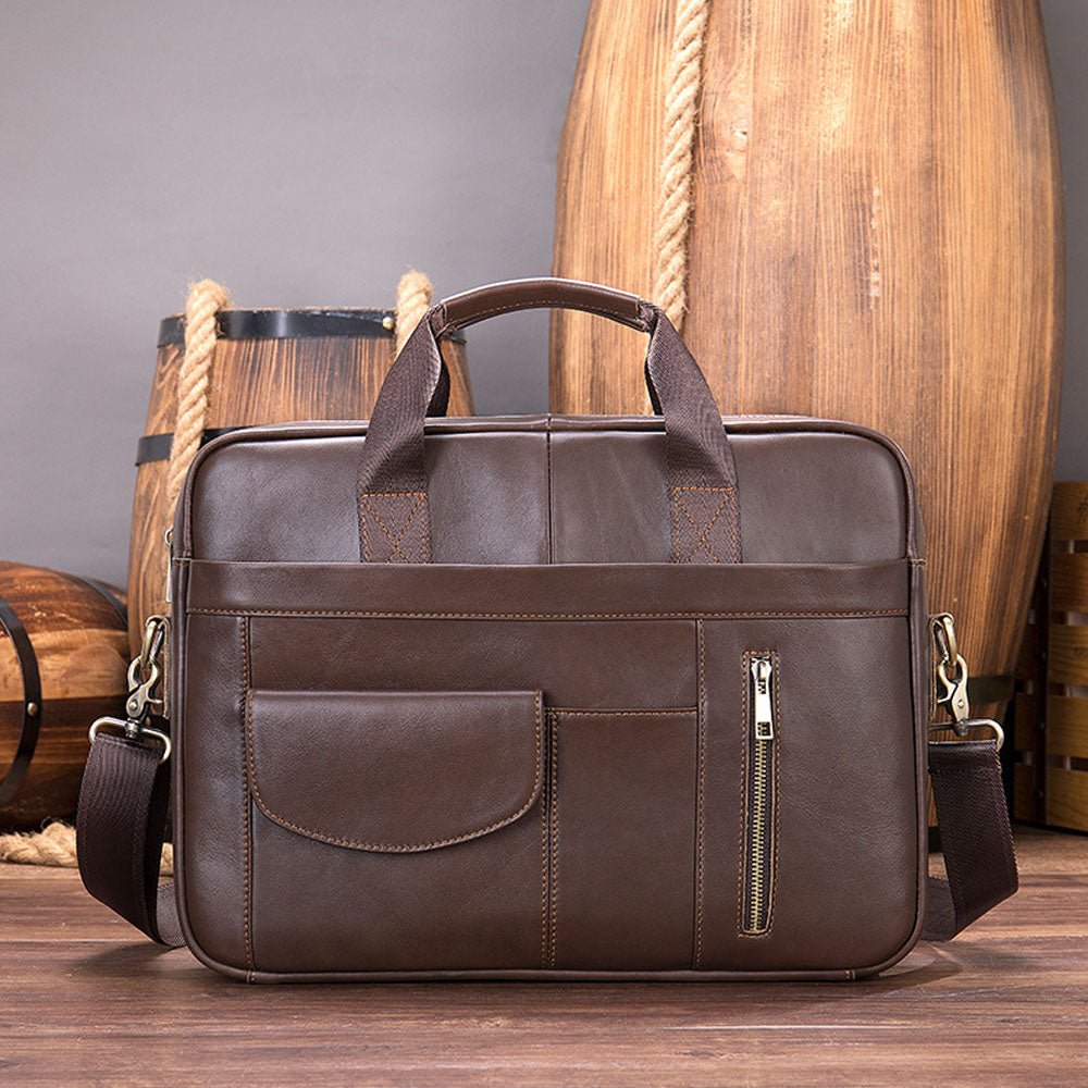 CrossPath Leather Messenger Bag - Moderno Collections