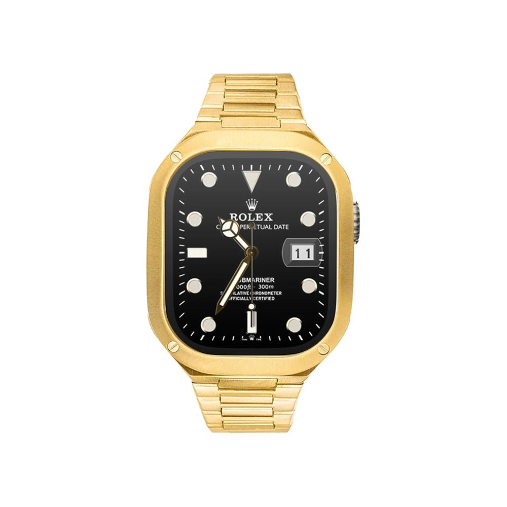 Elegance Pro: Stainless Steel Case Apple Watch Band - Moderno Collections
