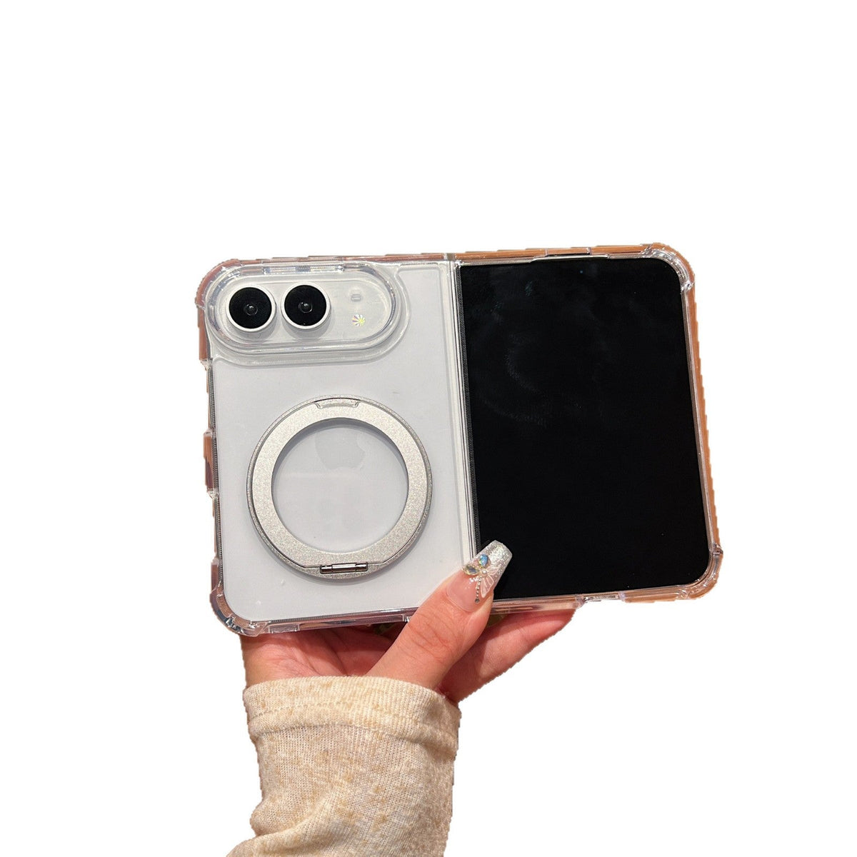 EmberFold MagSafe iPhone 18 Duo Case with 360° Magnetic Stand - Moderno Collections