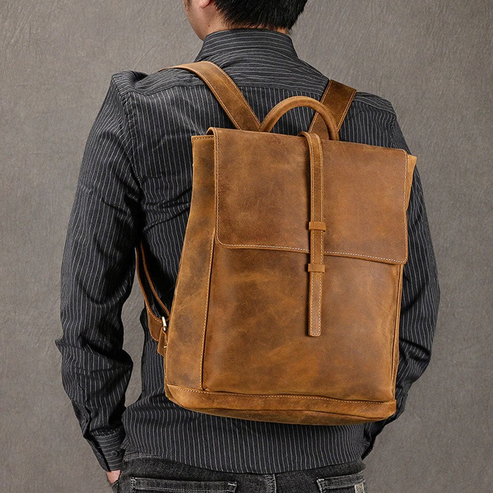Ferro Leather Backpack - Moderno Collections