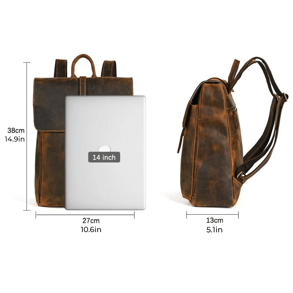 Ferro Leather Backpack - Moderno Collections