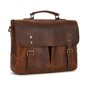 Thumbnail for FluxVoid Leather Briefcase - Moderno Collections