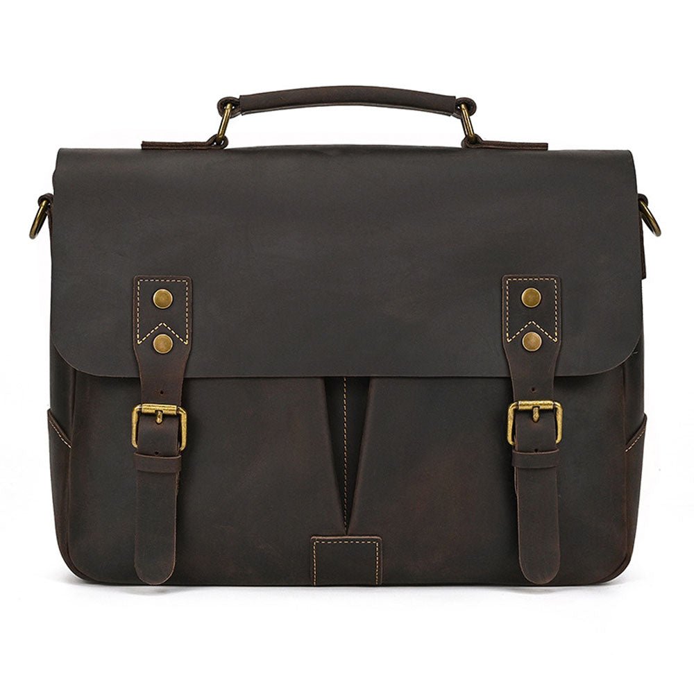 FluxVoid Leather Briefcase - Moderno Collections