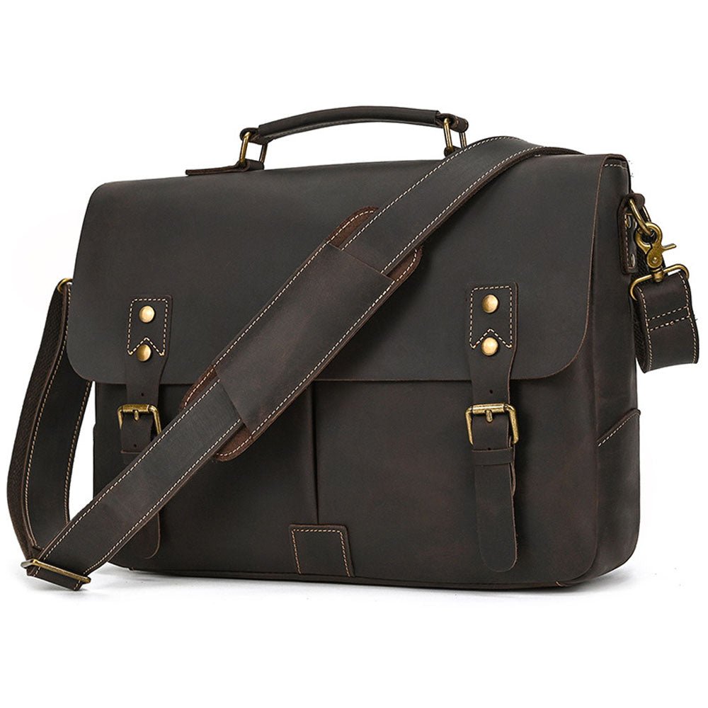 FluxVoid Leather Briefcase - Moderno Collections