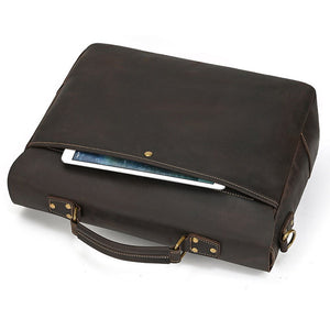 Thumbnail for FluxVoid Leather Briefcase - Moderno Collections