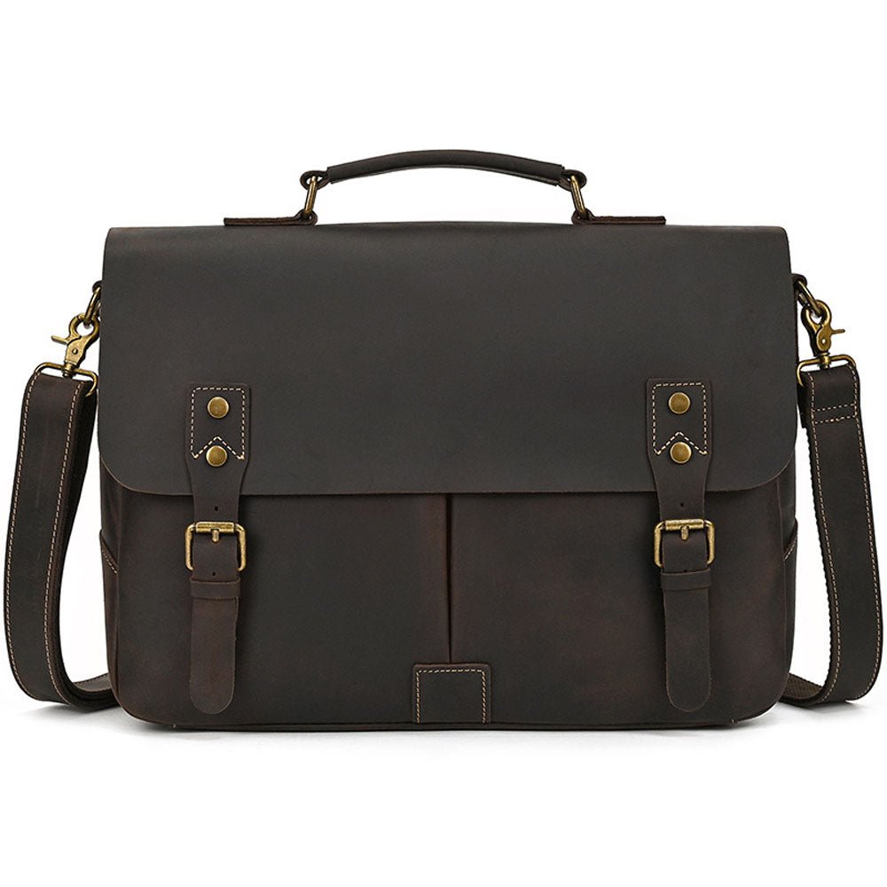 FluxVoid Leather Briefcase - Moderno Collections