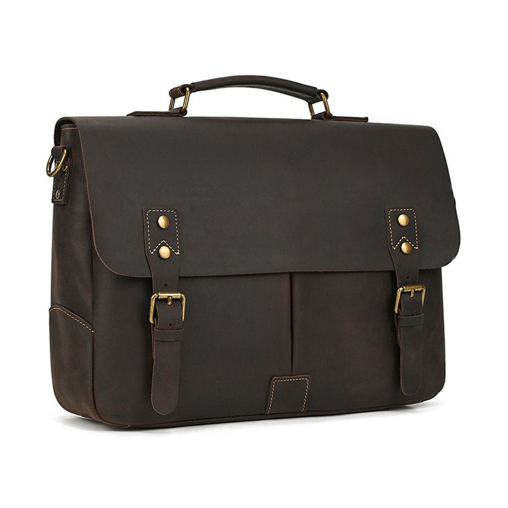 FluxVoid Leather Briefcase - Moderno Collections