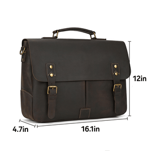 Thumbnail for FluxVoid Leather Briefcase - Moderno Collections