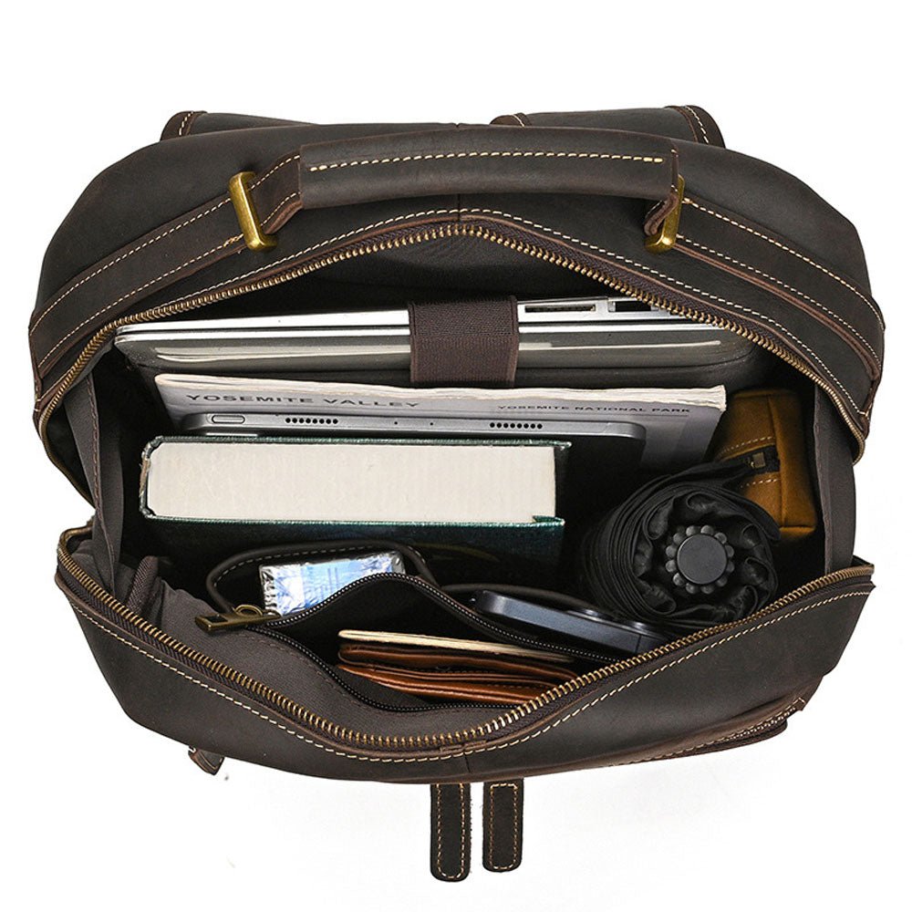 FrayedKnot Leather Travel Backpack - Moderno Collections