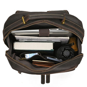 Thumbnail for FrayedKnot Leather Travel Backpack - Moderno Collections