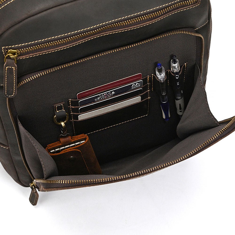 FrayedKnot Leather Travel Backpack - Moderno Collections