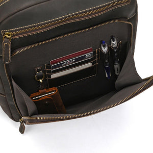 Thumbnail for FrayedKnot Leather Travel Backpack - Moderno Collections