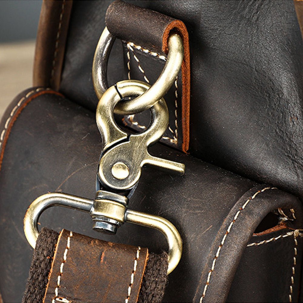 GoBag Leather Messenger Bag - Moderno Collections