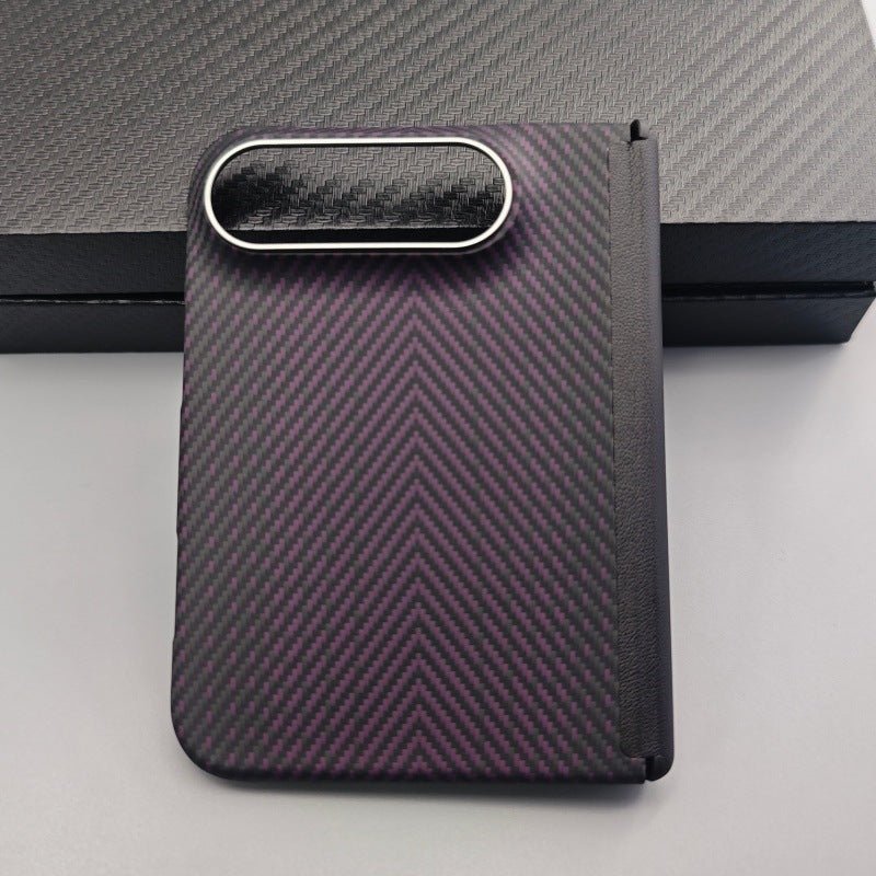 iPhone Duo Kevlar Folding Case with Magnetic Hinge & Carbon Fiber - Moderno Collections