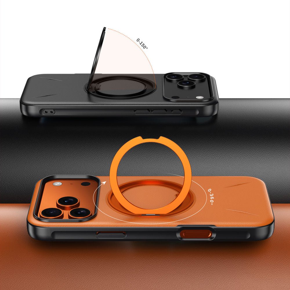 LeanLuxe Leather MagSafe iPhone Case - Moderno Collections