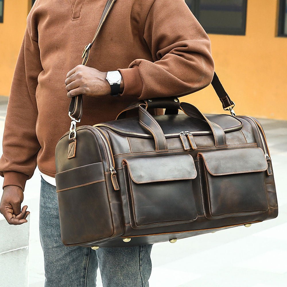 Lumeo Pro Leather Duffel Bag - Moderno Collections