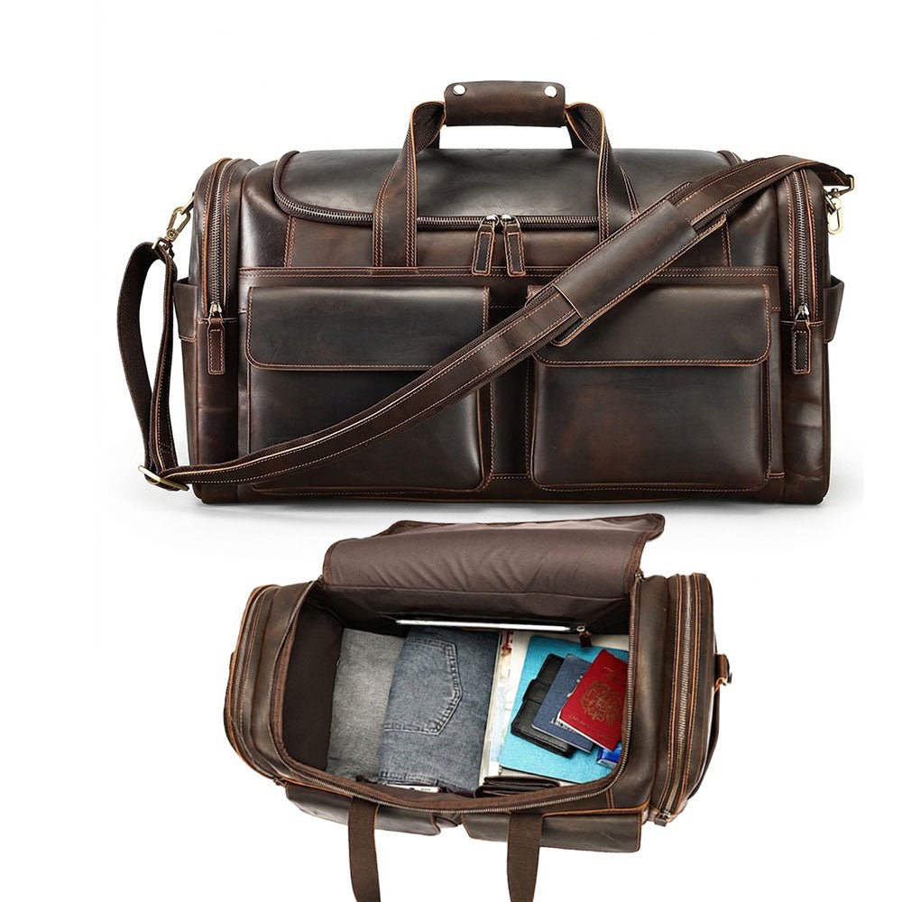 Lumeo Pro Leather Duffel Bag - Moderno Collections