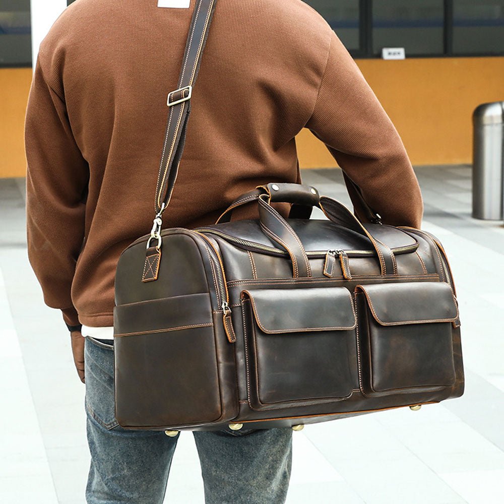 Lumeo Pro Leather Duffel Bag - Moderno Collections