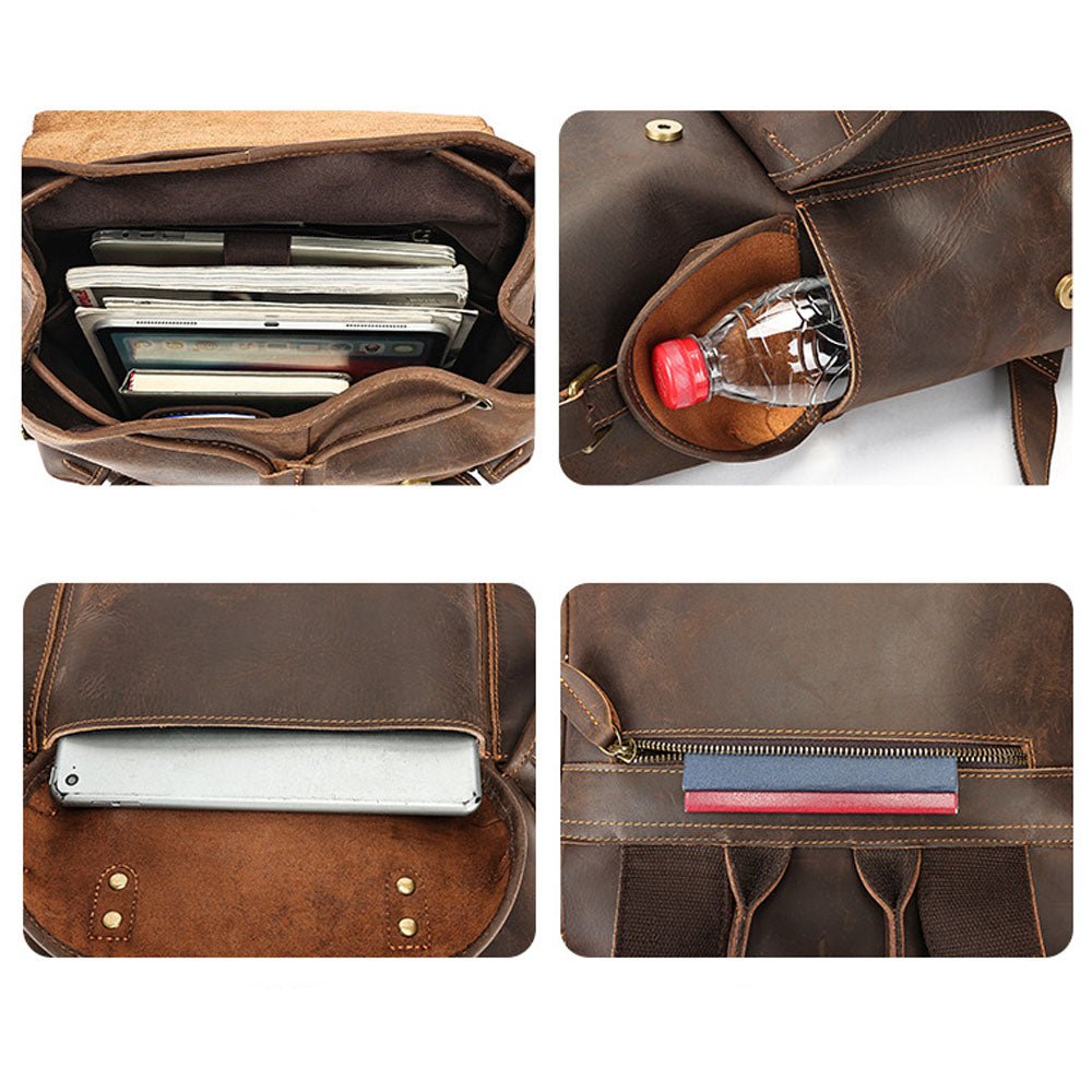 Maddux Leather Backpack - Moderno Collections