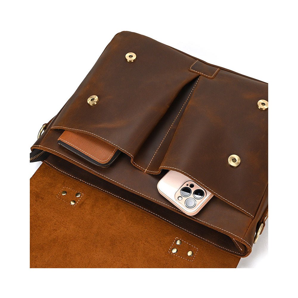 MetroCore Leather Business Bag - Moderno Collections