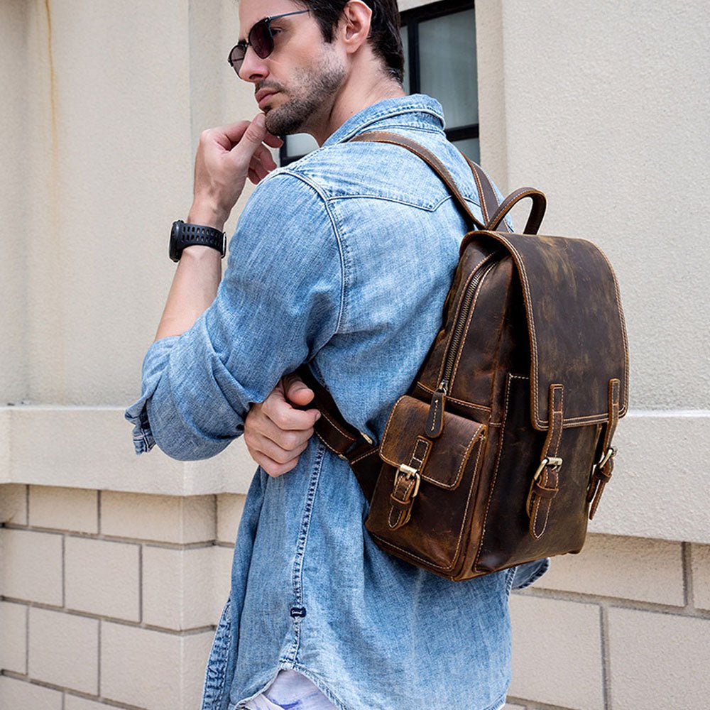 Oakridge Leather Backpack - Moderno Collections