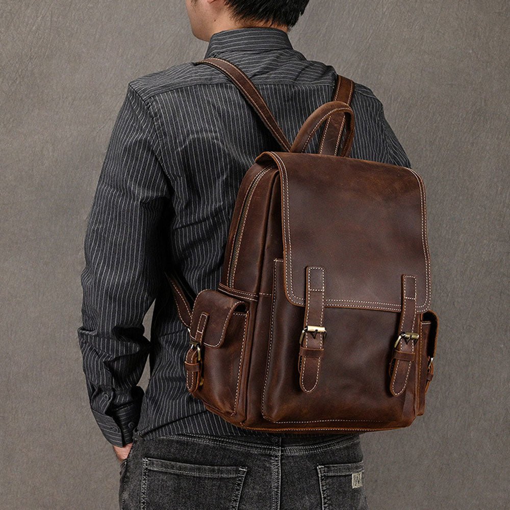 Oakridge Leather Backpack - Moderno Collections