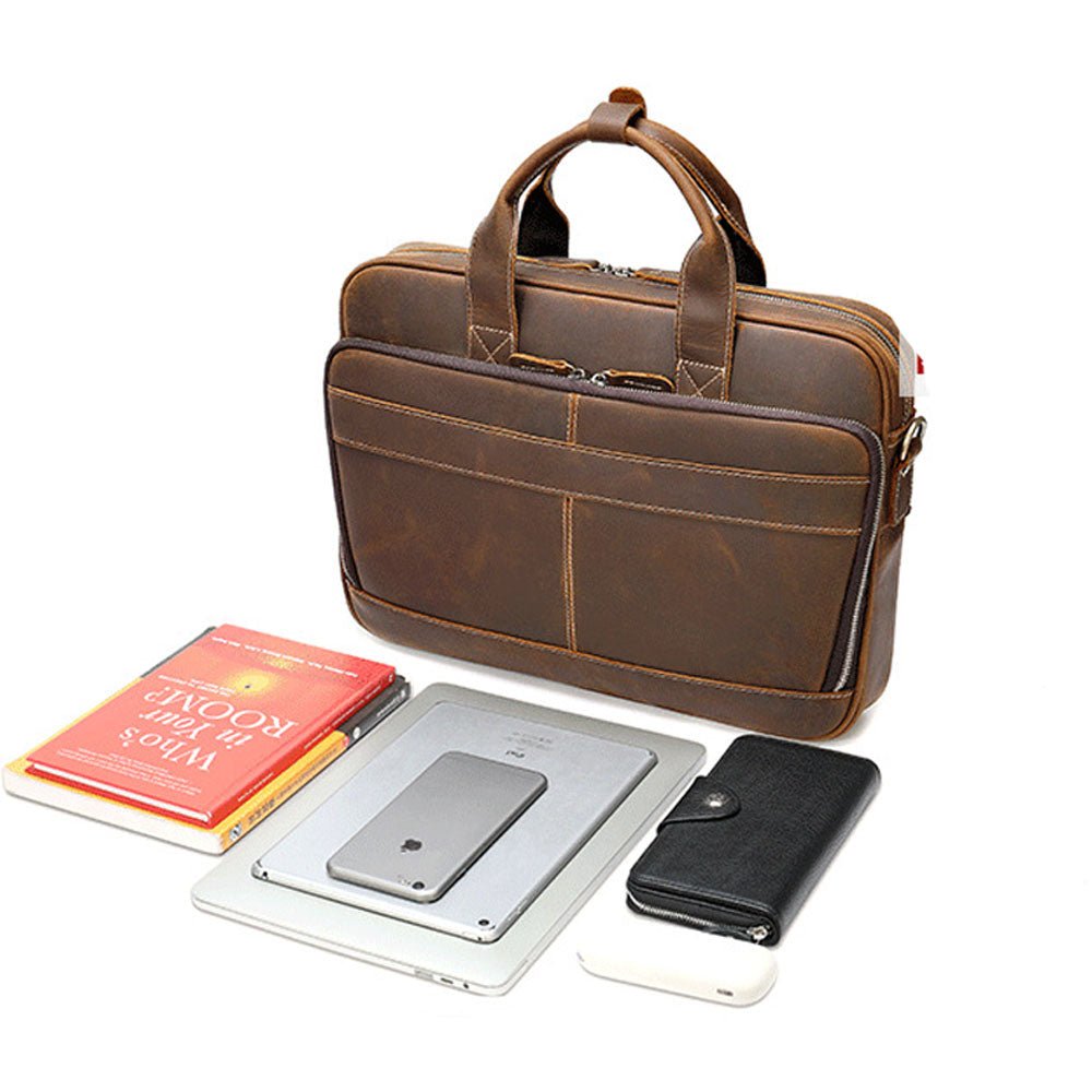 Pathfinder Leather Messenger Bag - Moderno Collections
