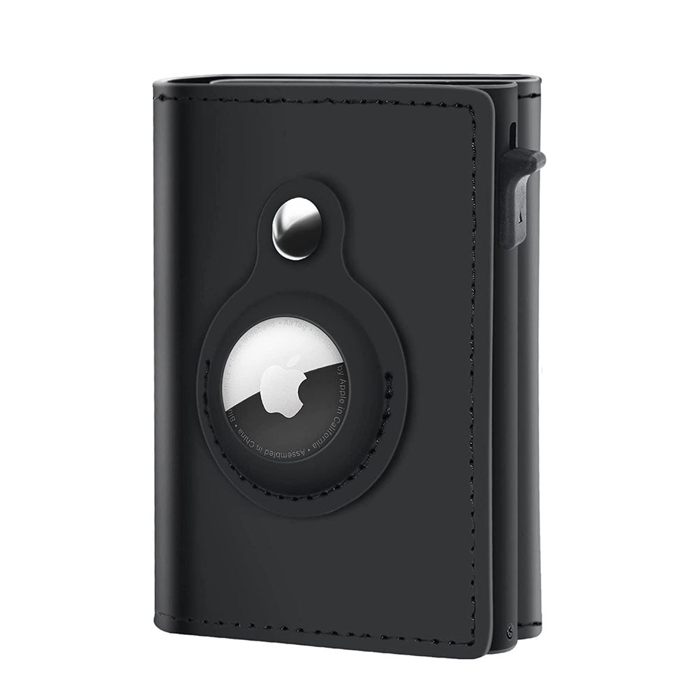 PhantomVault Genuine Leather AirTag Wallet - Moderno Collections