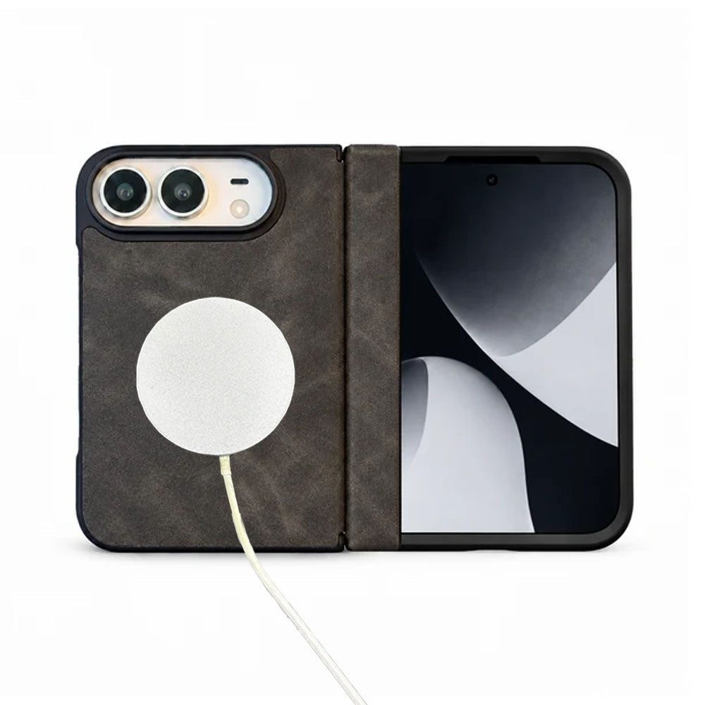 Premium Leather MagSafe Folding iPhone Duo Case - Moderno Collections