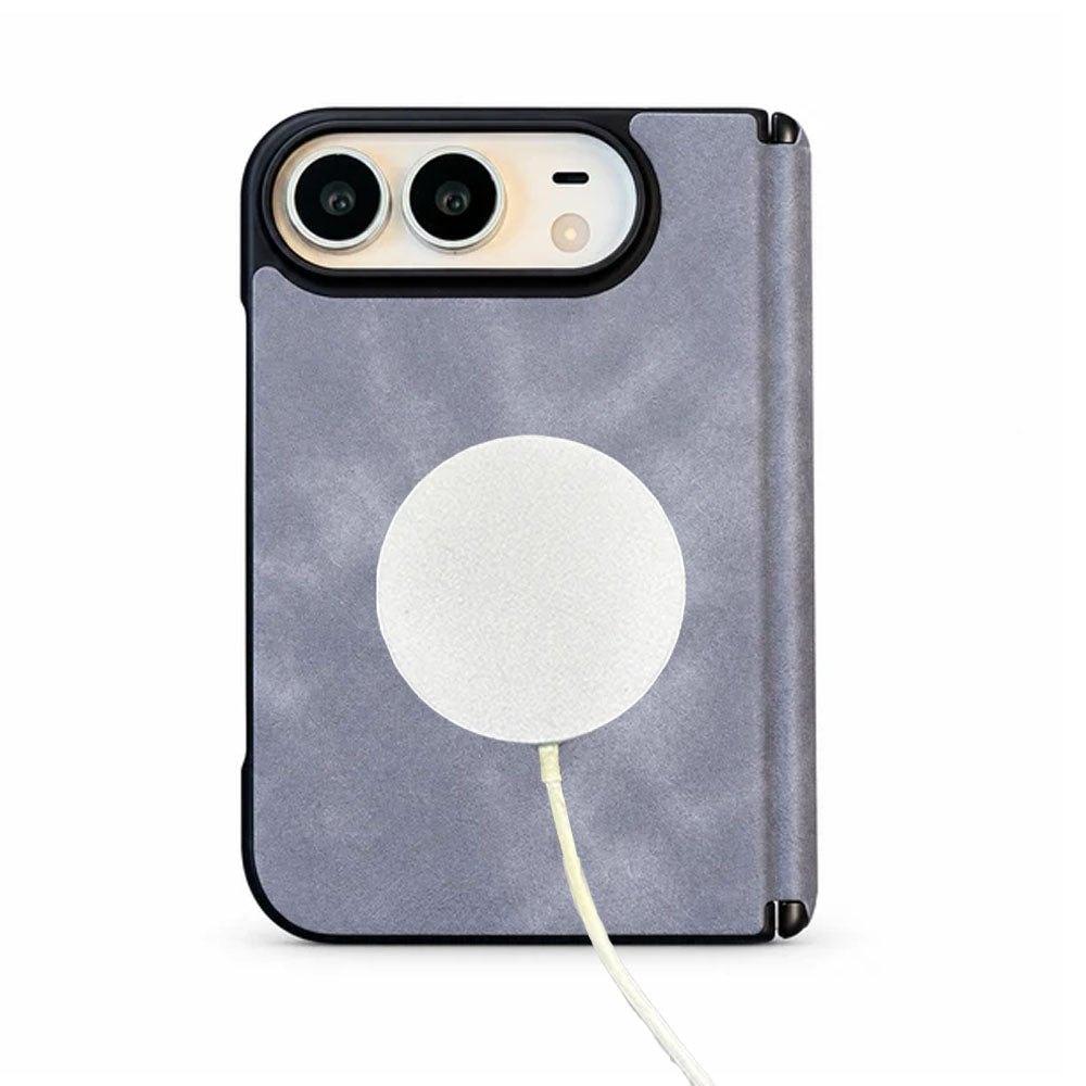 Premium Leather MagSafe Folding iPhone Duo Case - Moderno Collections