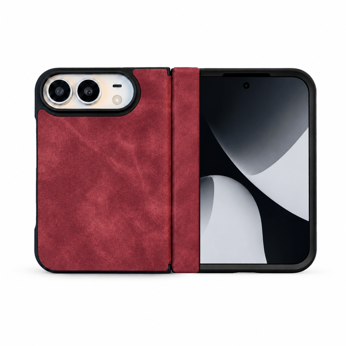 Premium Leather MagSafe Folding iPhone Duo Case - Moderno Collections