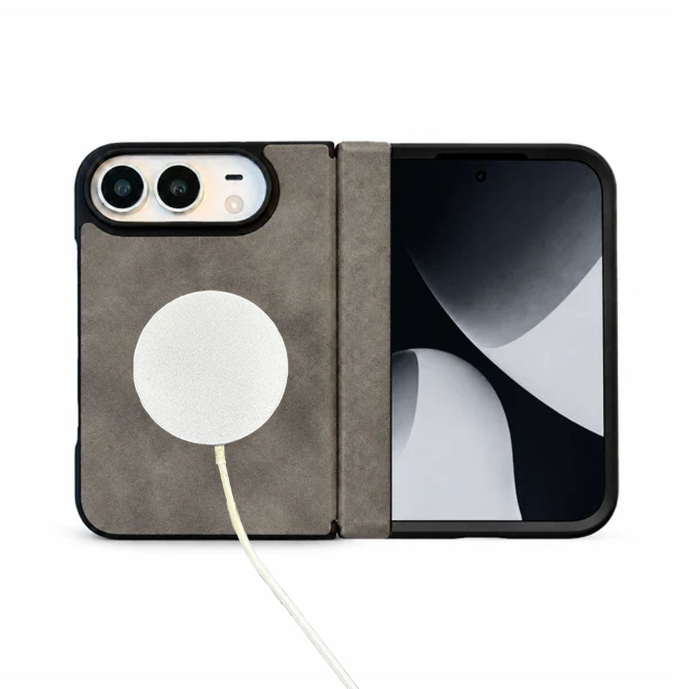 Premium Leather MagSafe Folding iPhone Duo Case - Moderno Collections