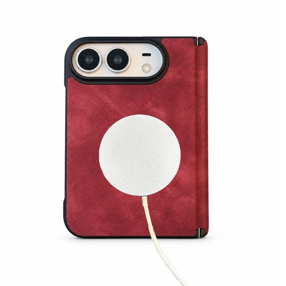Premium Leather MagSafe Folding iPhone Duo Case - Moderno Collections