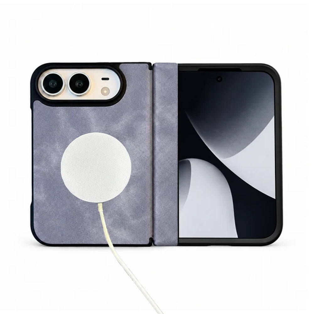 Premium Leather MagSafe Folding iPhone Duo Case - Moderno Collections