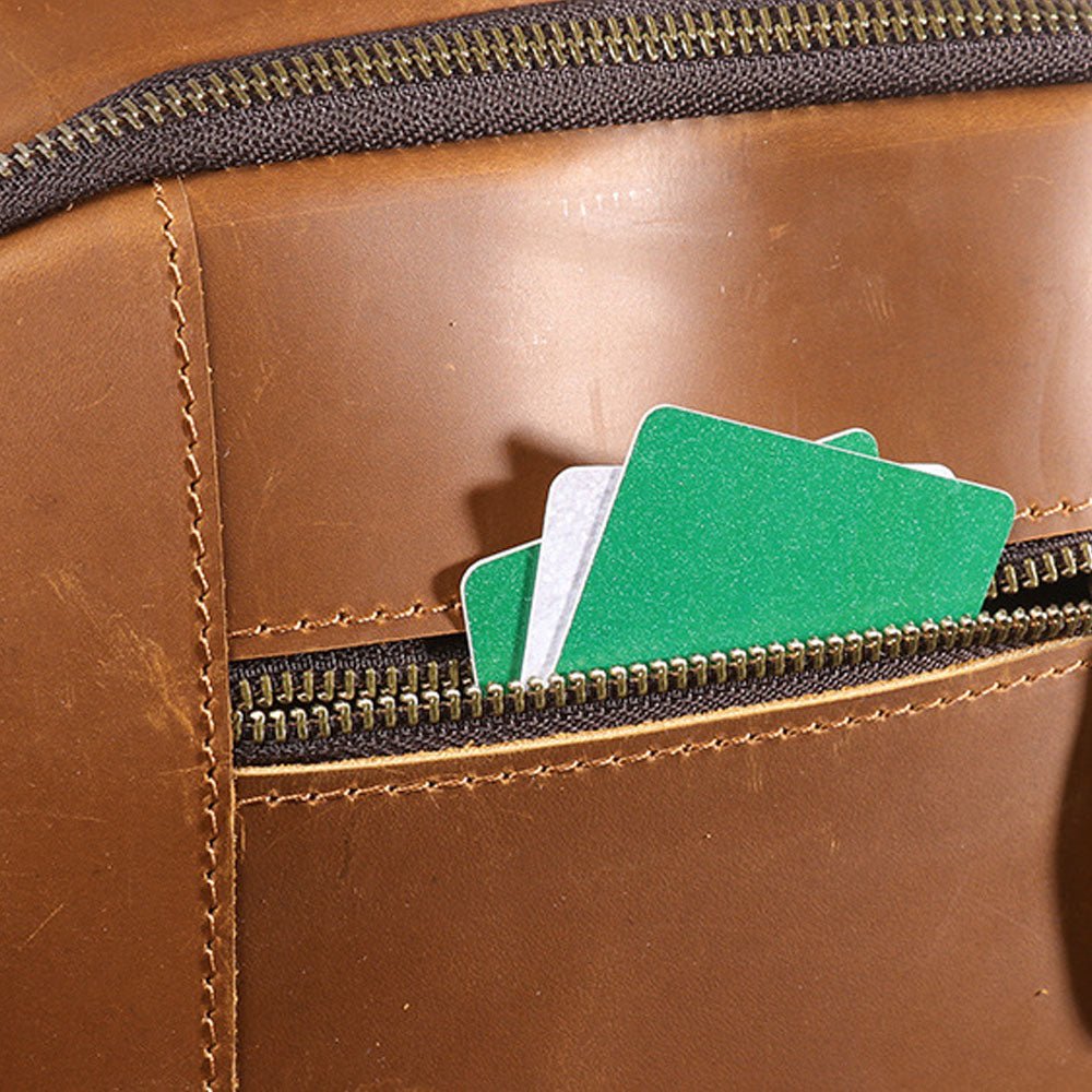 Retro Riverstone Travel Leather Backpack - Moderno Collections