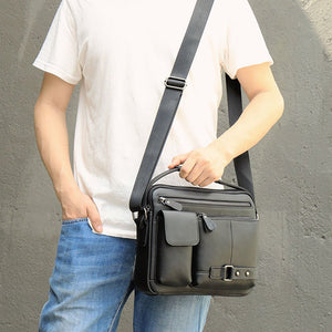 Thumbnail for RetroFlex Genuine Leather Messenger Bag - Moderno Collections