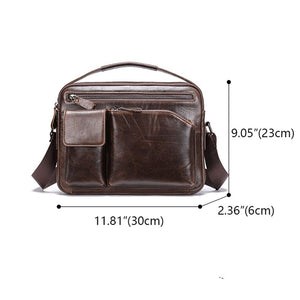 Thumbnail for RetroFlex Genuine Leather Messenger Bag - Moderno Collections