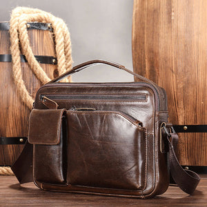Thumbnail for RetroFlex Genuine Leather Messenger Bag - Moderno Collections