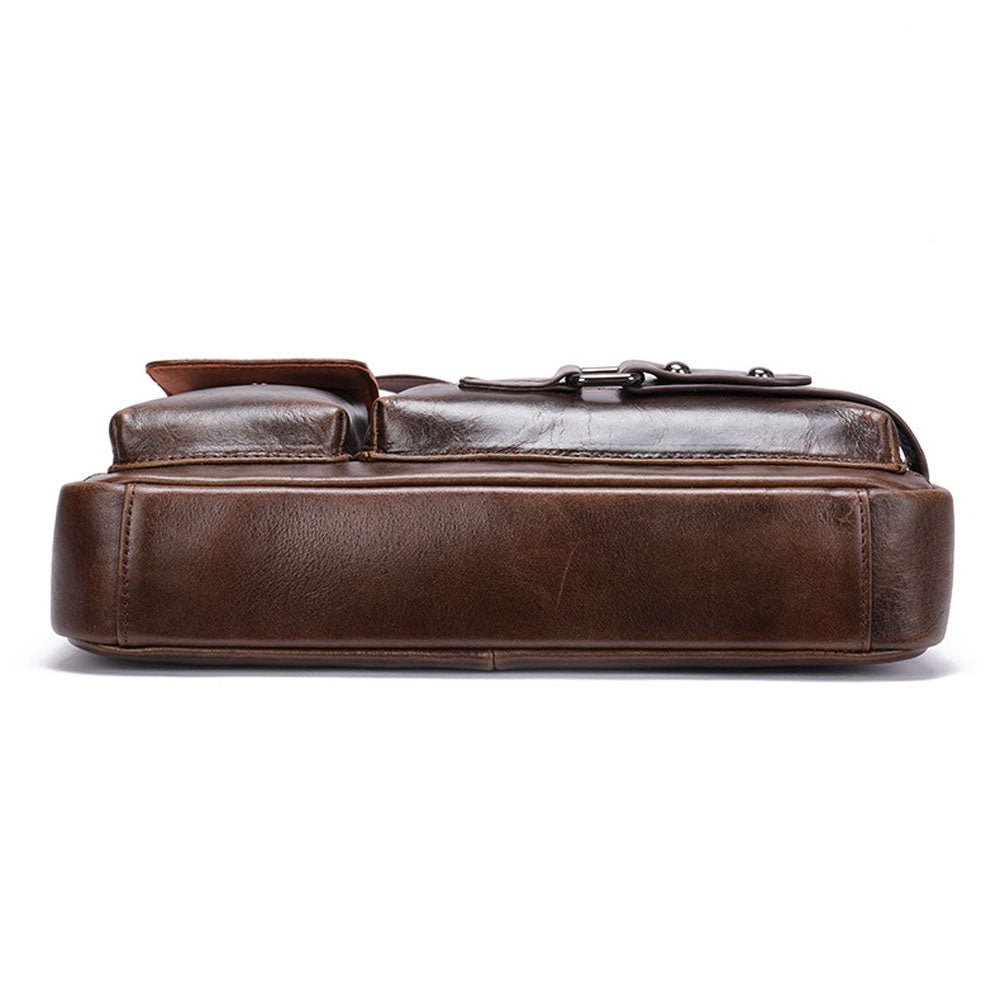 RetroFlex Genuine Leather Messenger Bag - Moderno Collections